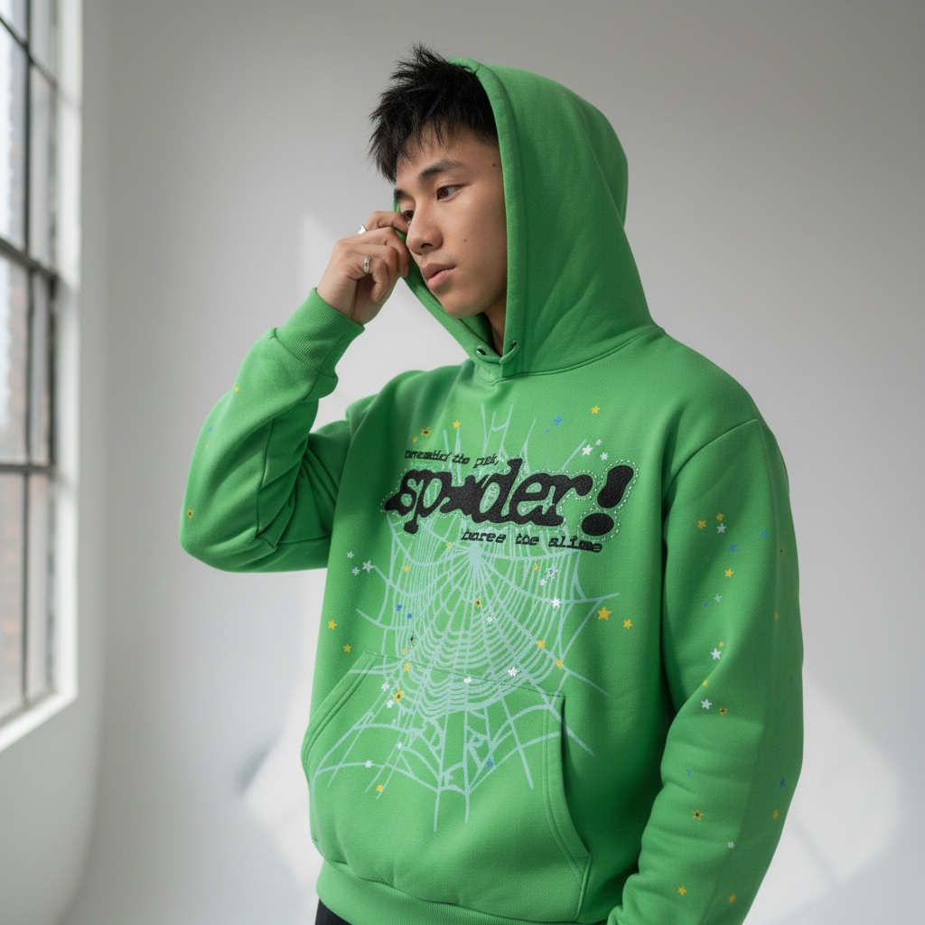 Green Spider Hoodie