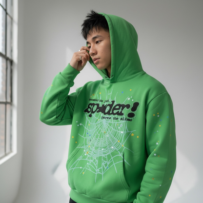 Green Spider Hoodie
