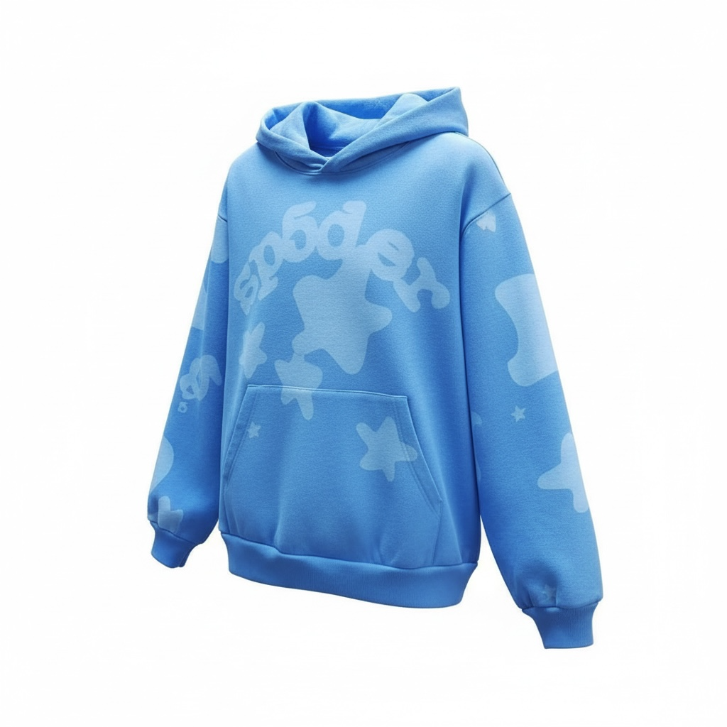Light Blue SP5DER Hoodie