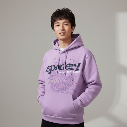Purple + Black Spider Hoodie