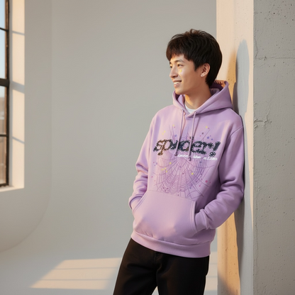 Purple + Black Spider Hoodie