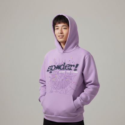 Purple + Black Spider Hoodie