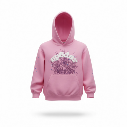 Pink SP5DER Hoodie