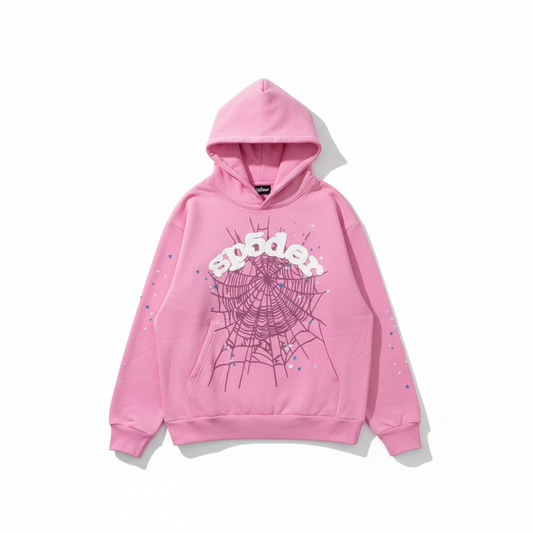 Pink SP5DER Hoodie